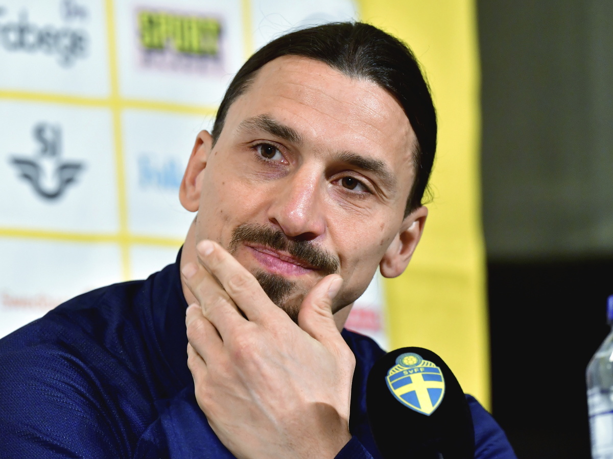Na snímke švédsky futbalový útočník Zlatan Ibrahimovič