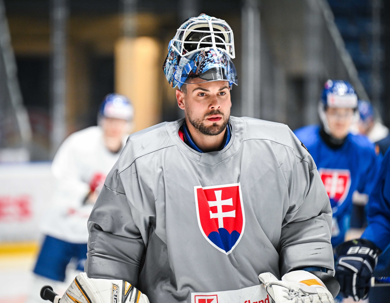 Slovenský brankár Adam Húska