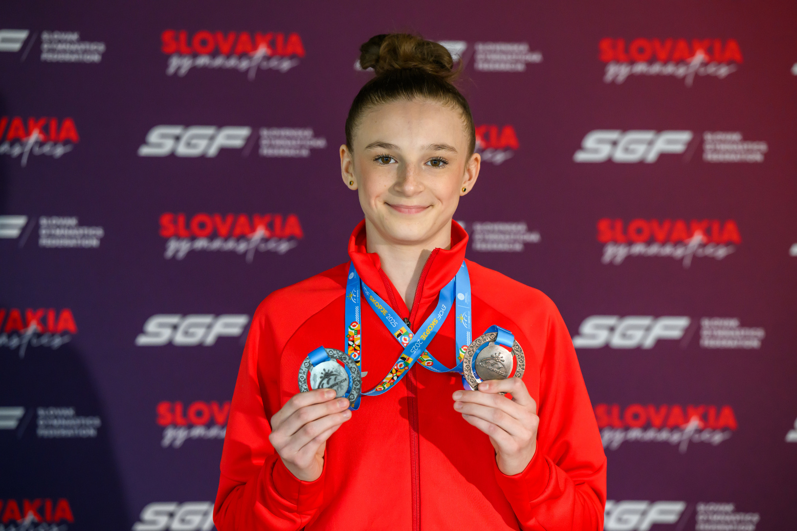 Na snímke športová gymnastka