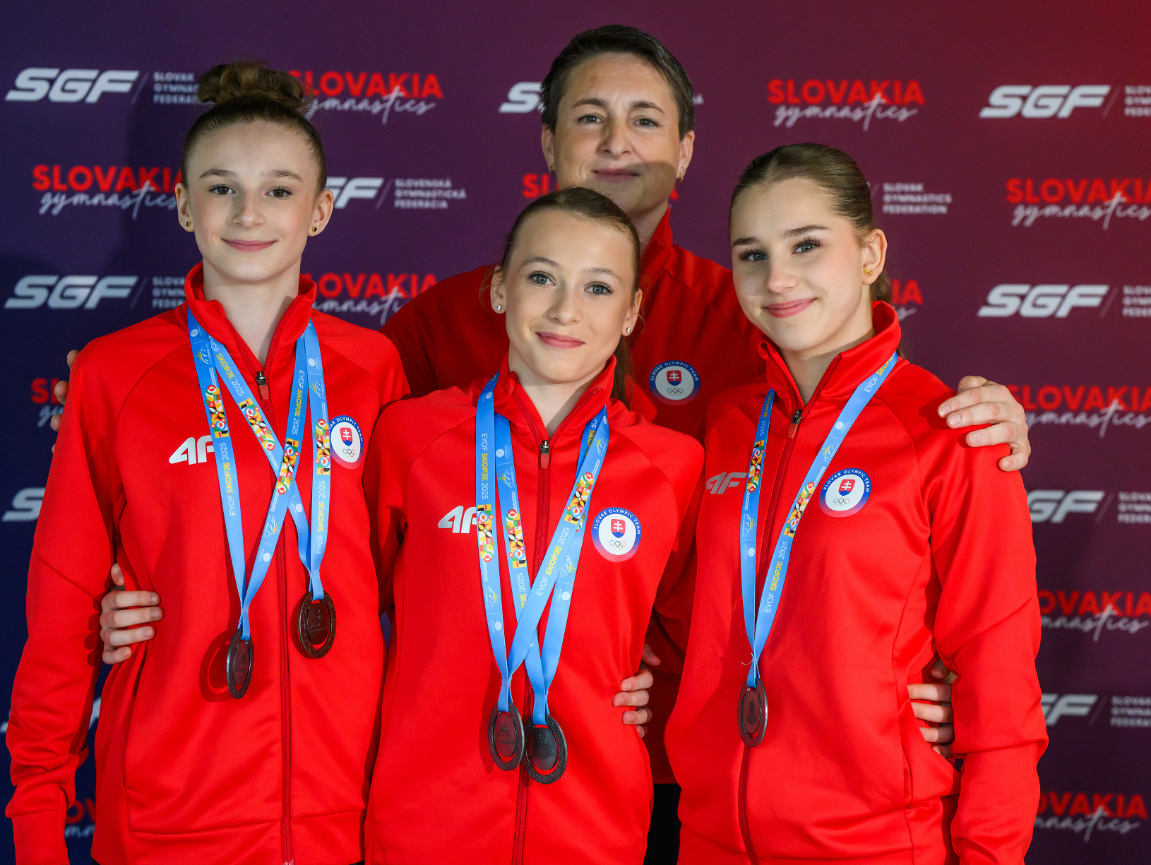 Na snímke športové gymnastky