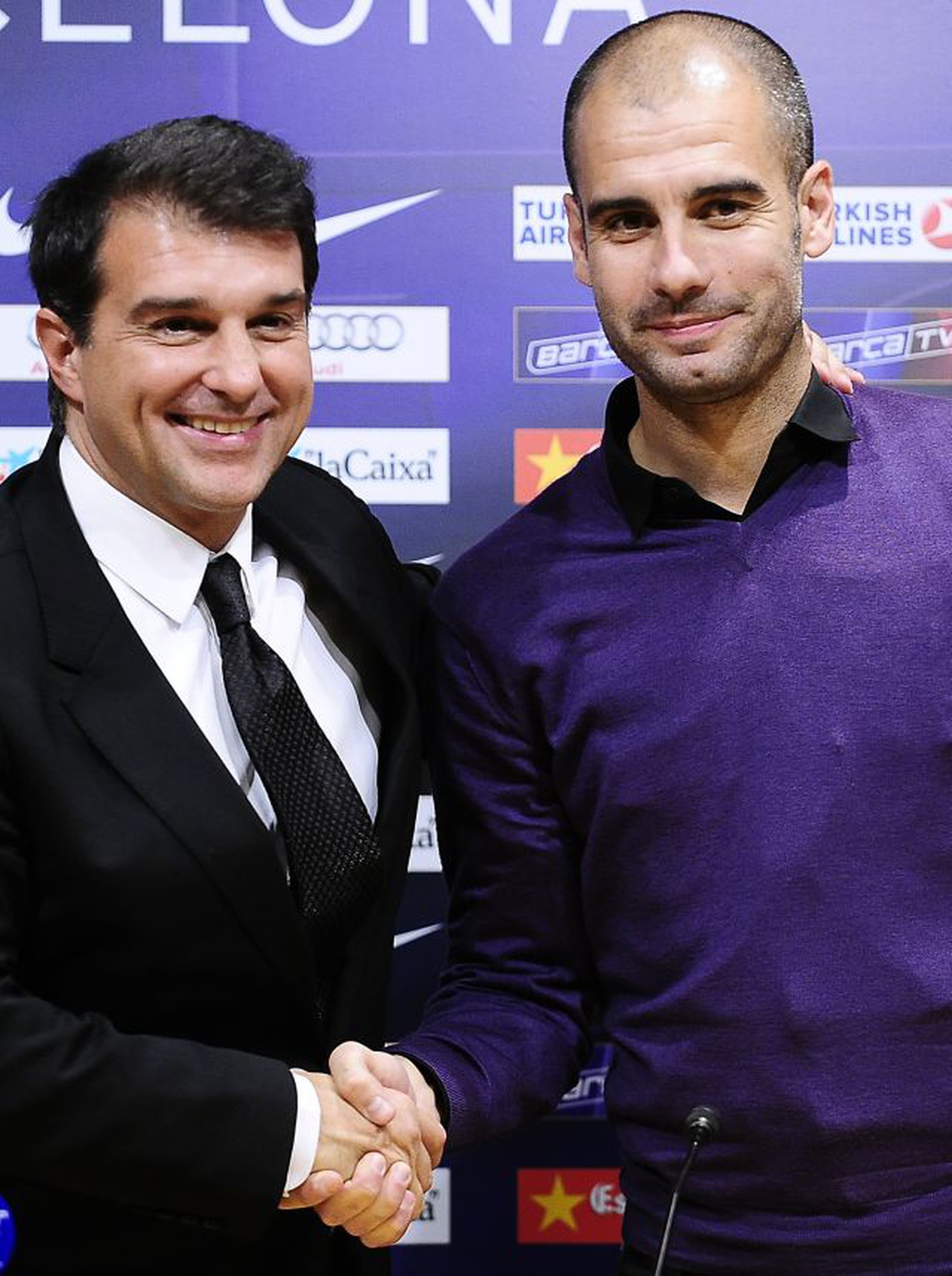 Joan Laporta a Pep