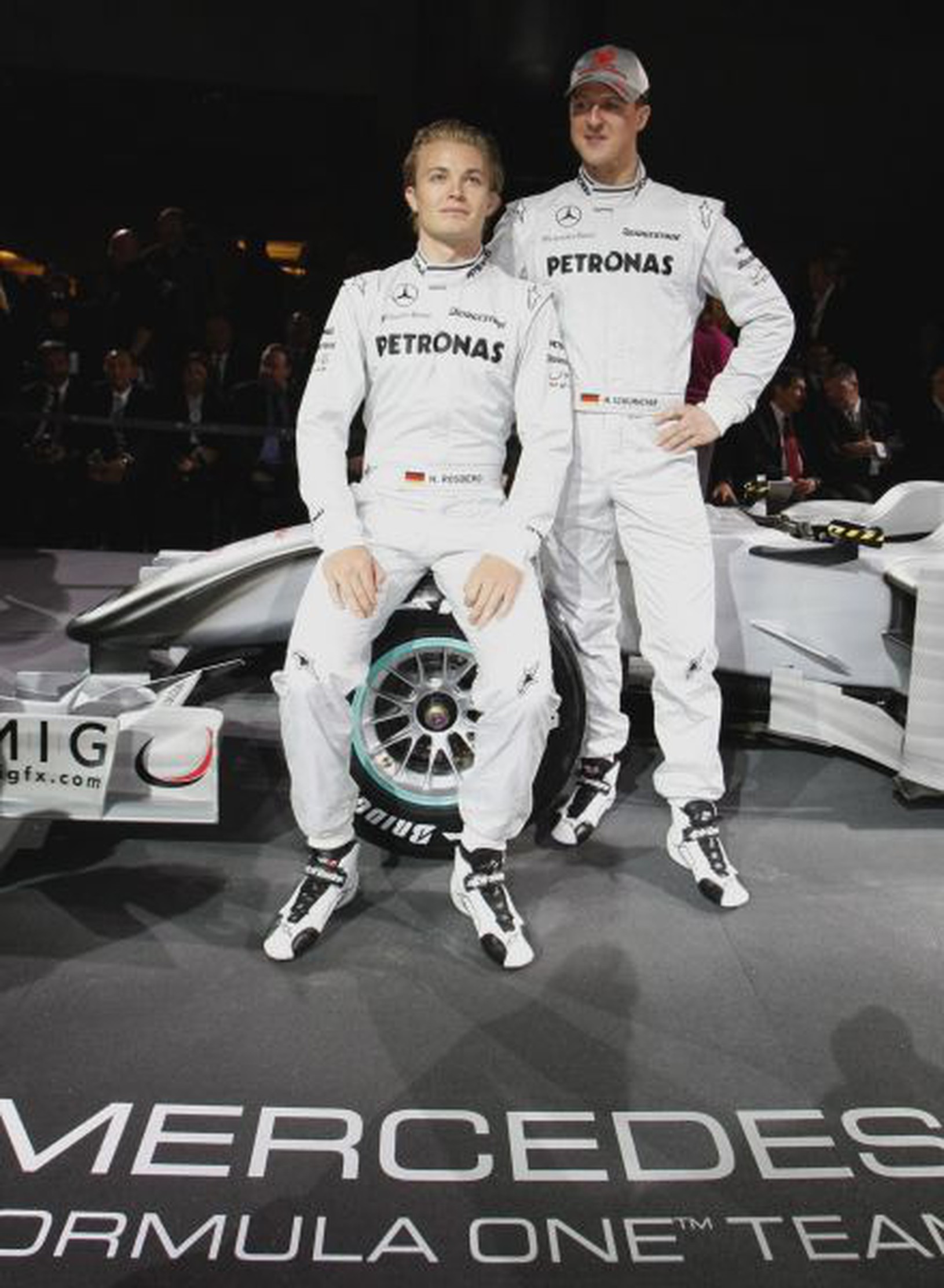 Michael Schumacher a Nico