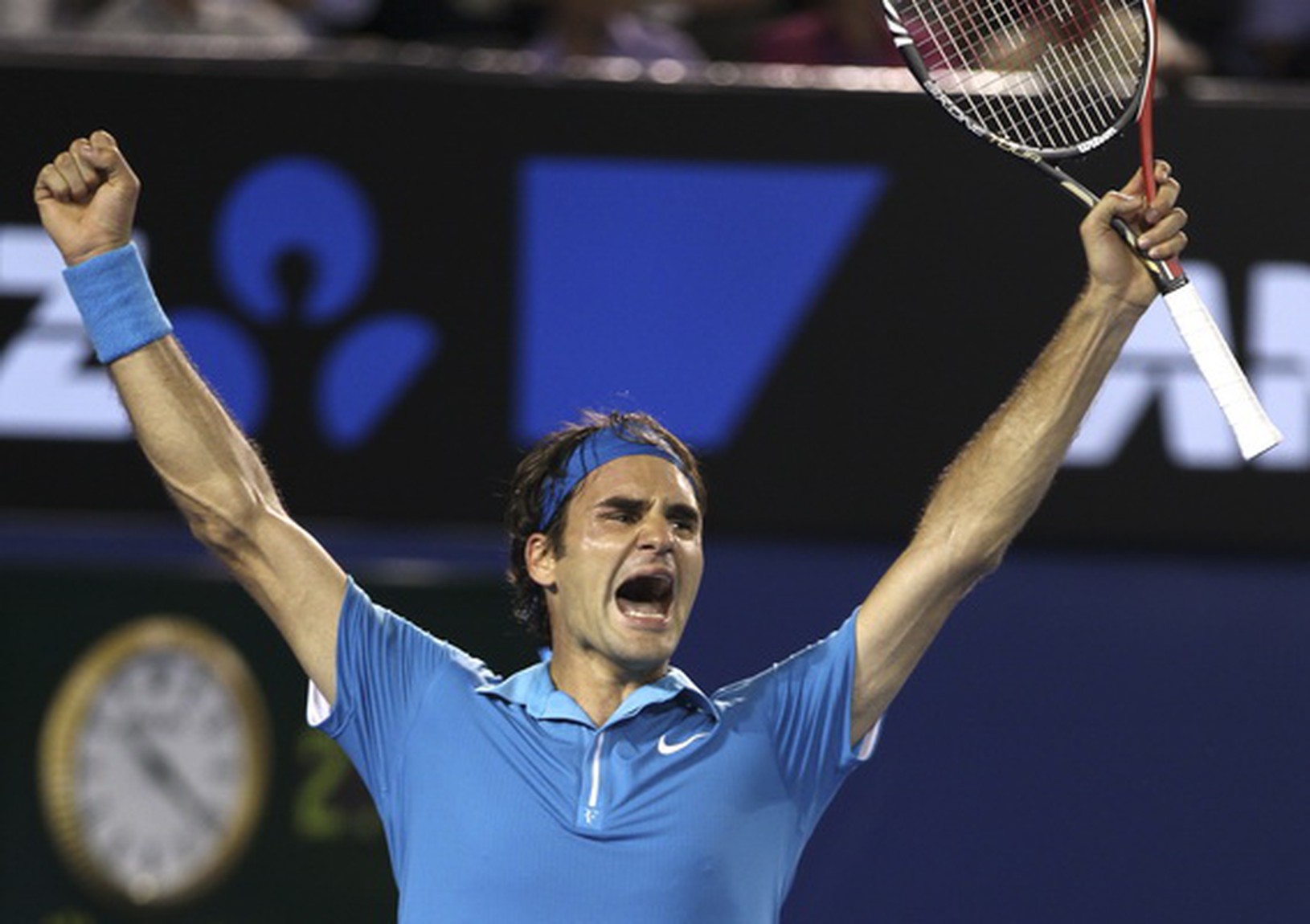 Roger Federer sa teší
