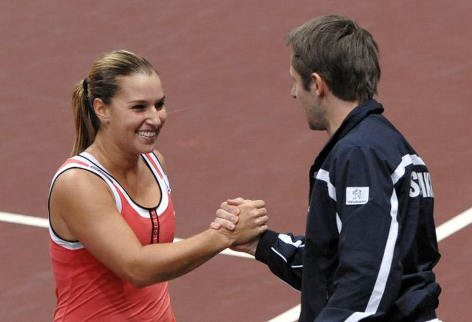 Dominika Cibulková s kapitánom