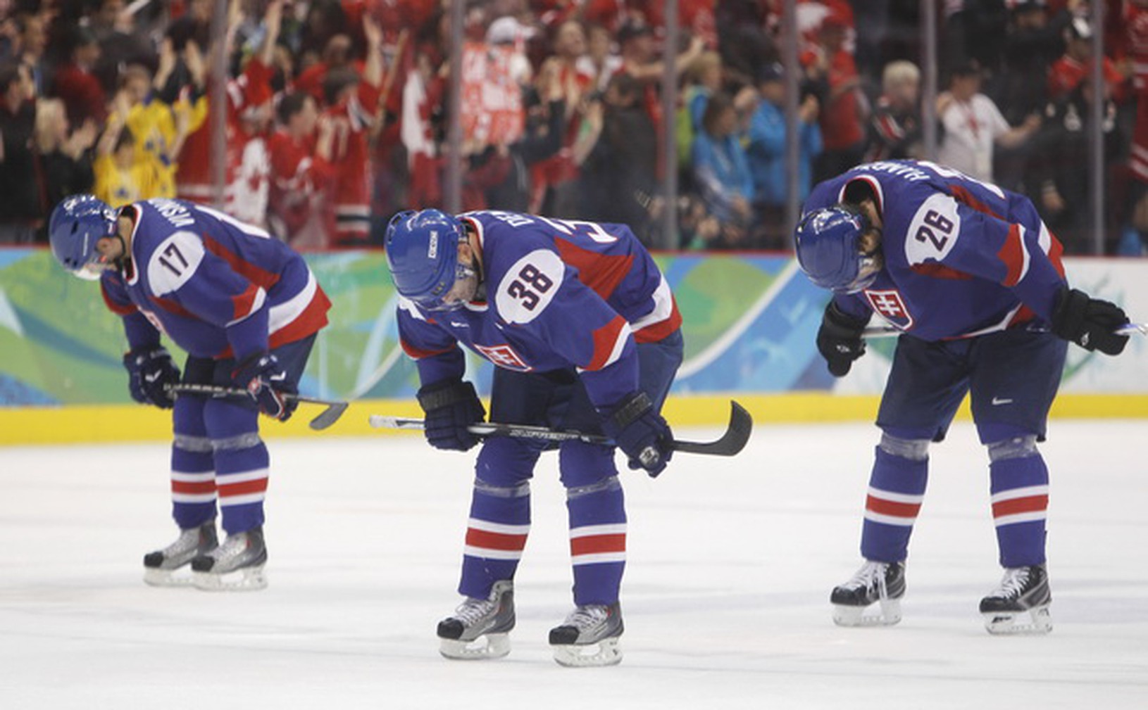 Sklamaní slovenskí hokejisti