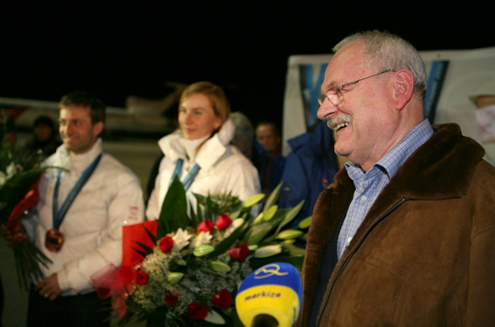 Prezident Gašparovič víta športovcov