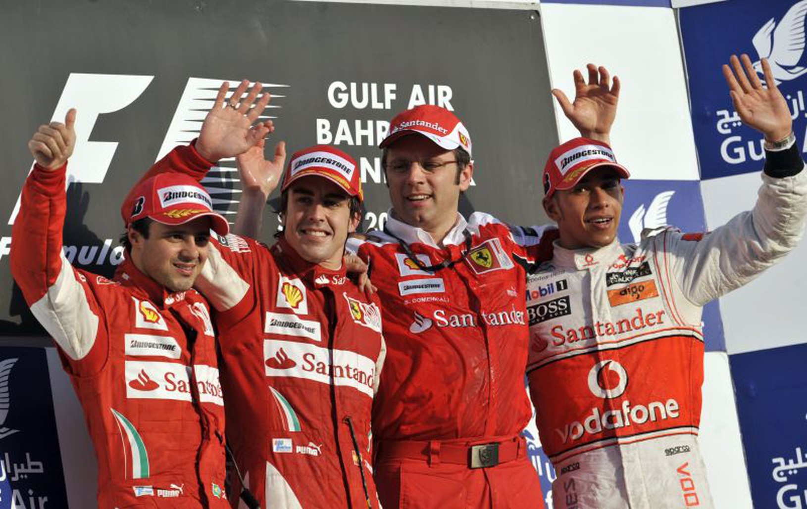 Massa, Alonso a Hamilton