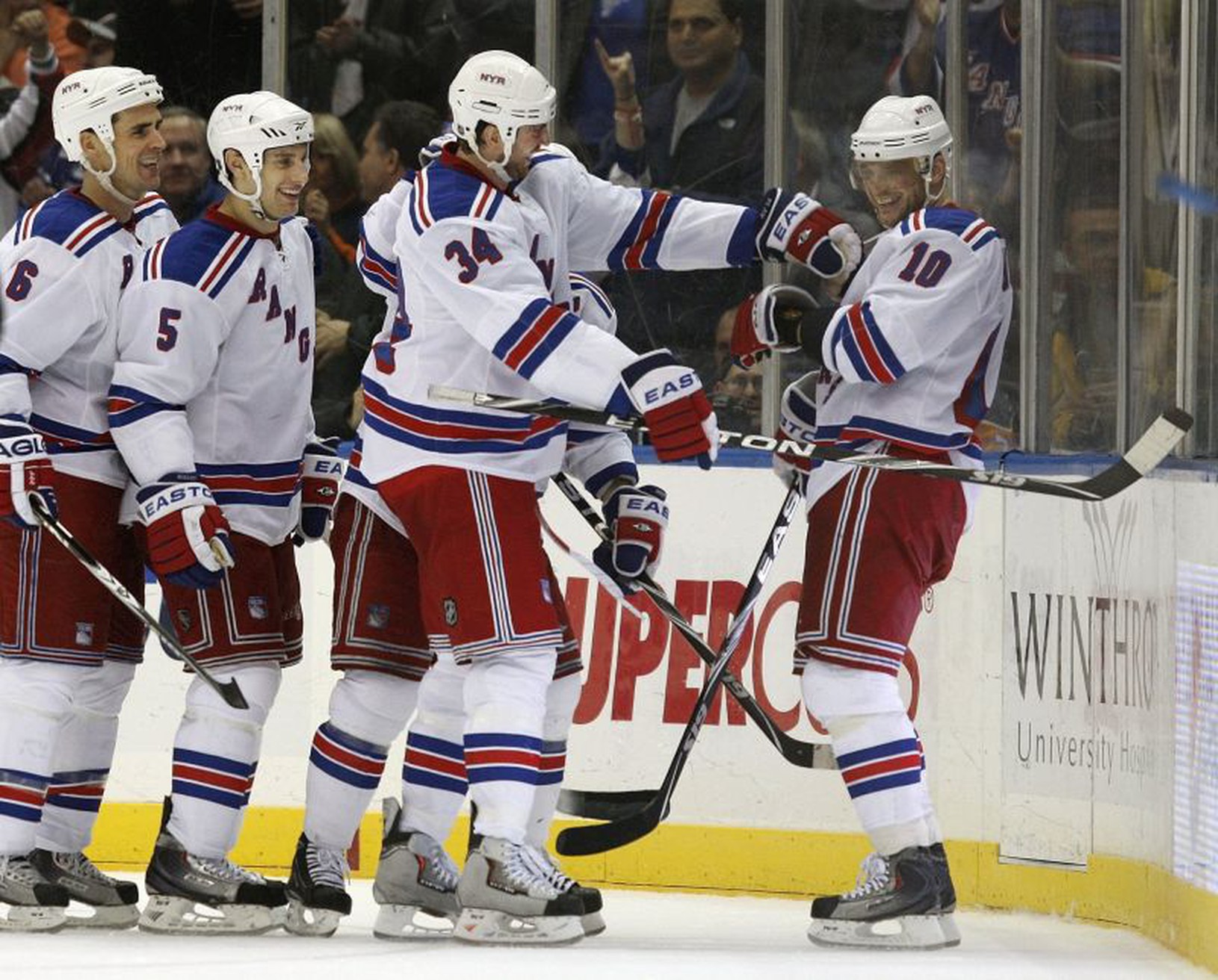 Radosť hráčov NY Rangers