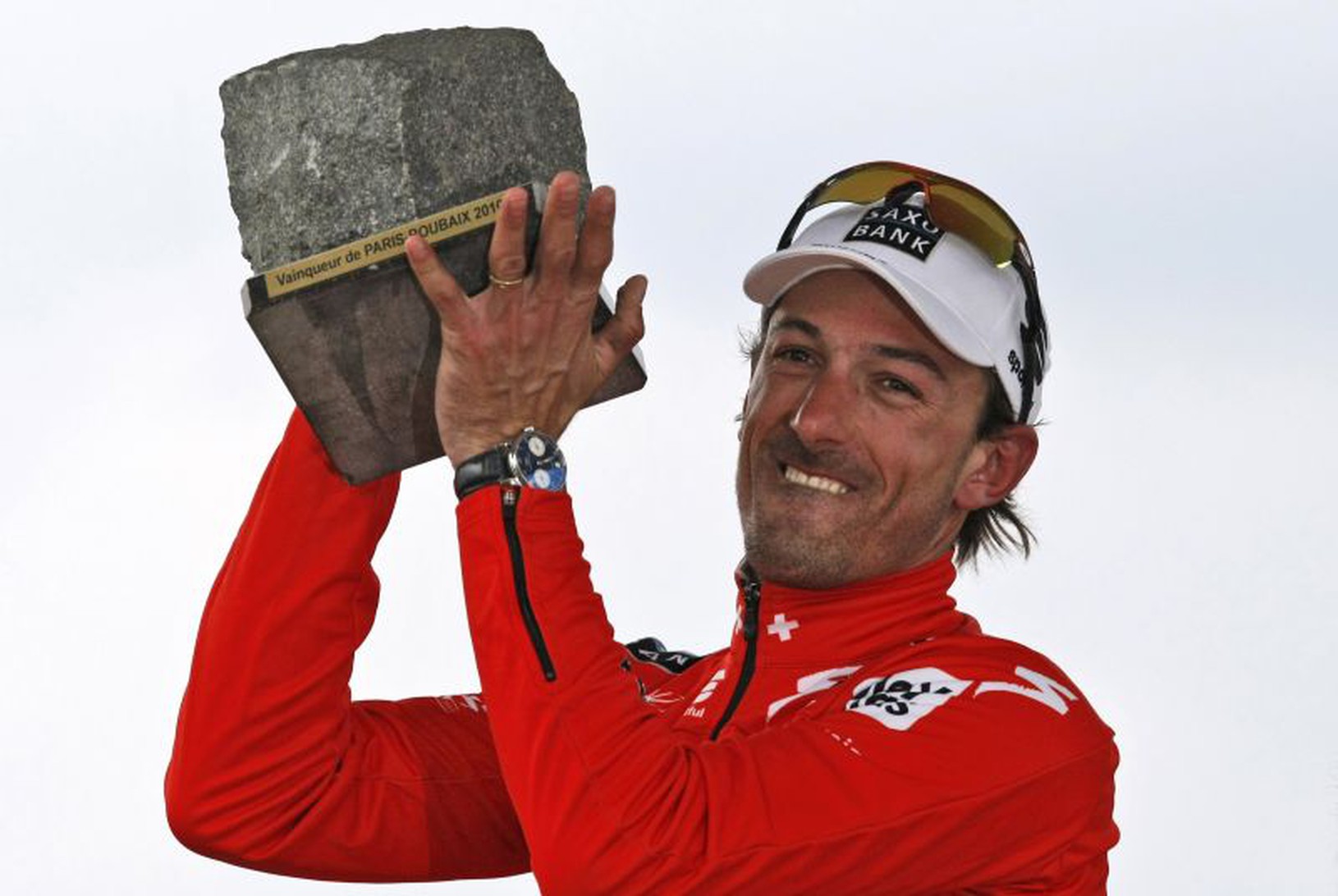Fabian Cancellara s trofejou