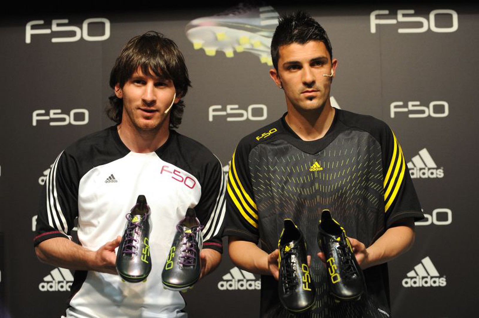 Messi a David Villa