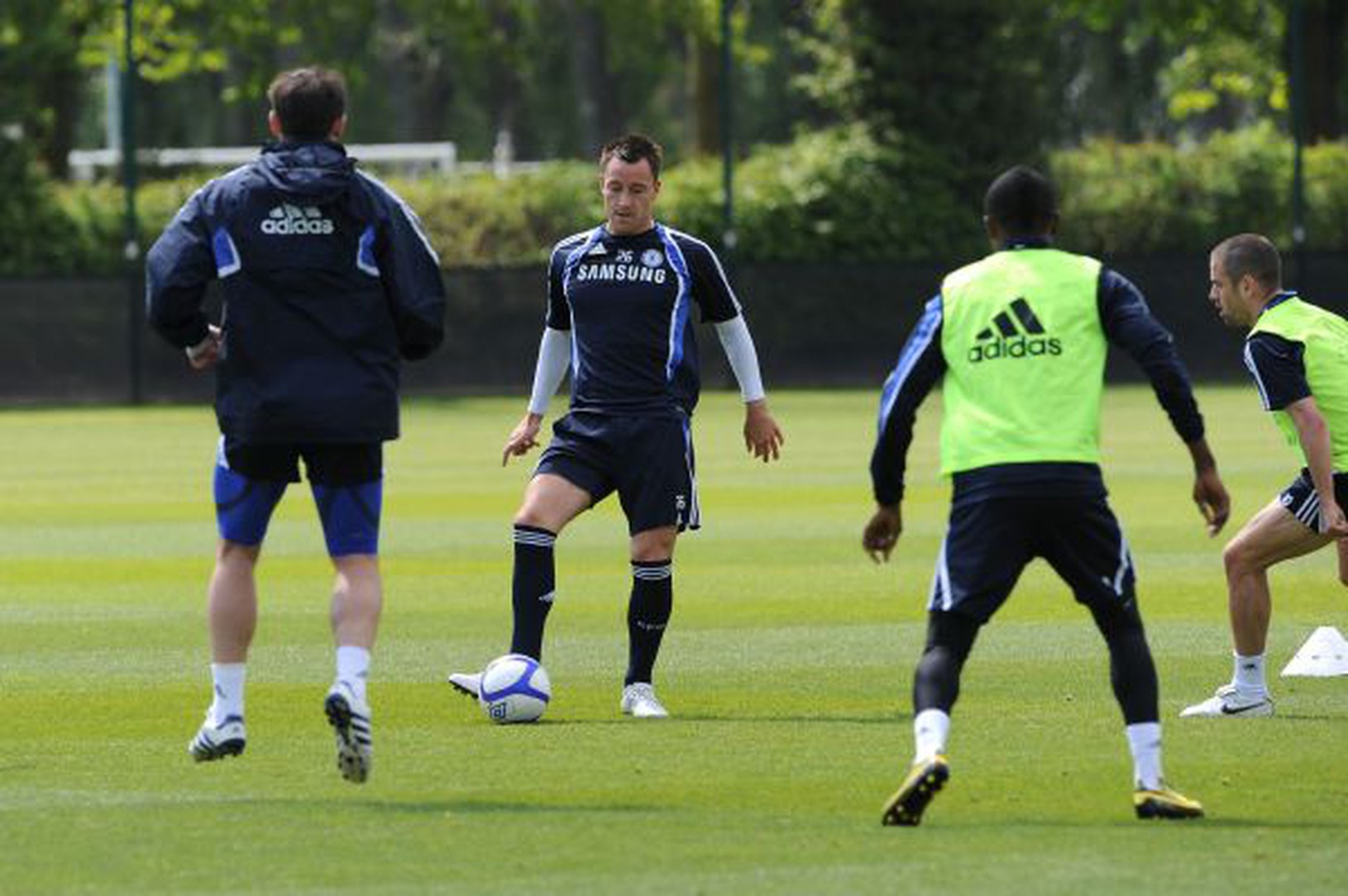 John Terry na tréningu