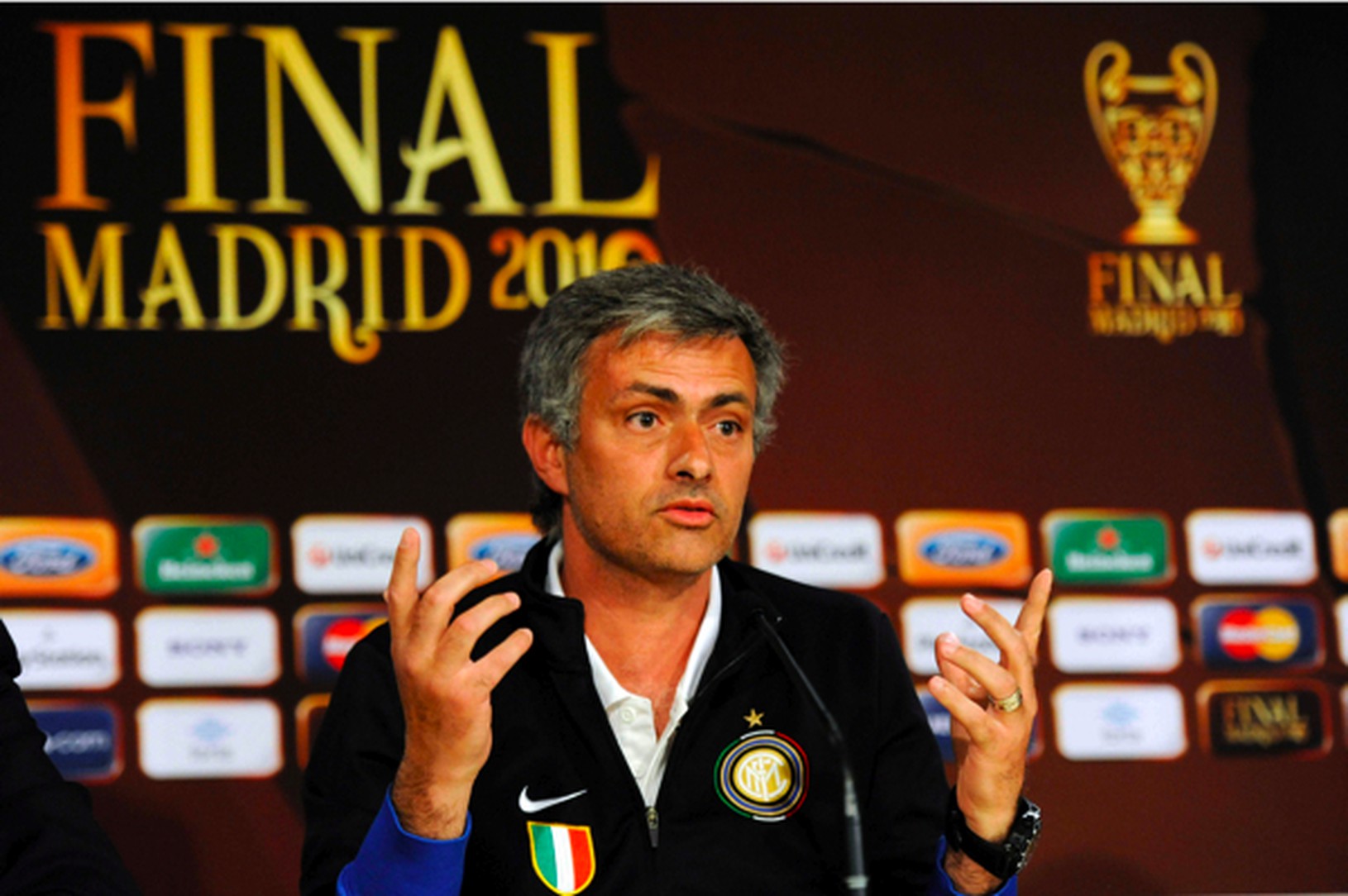 Jose Mourinho na tlačovej