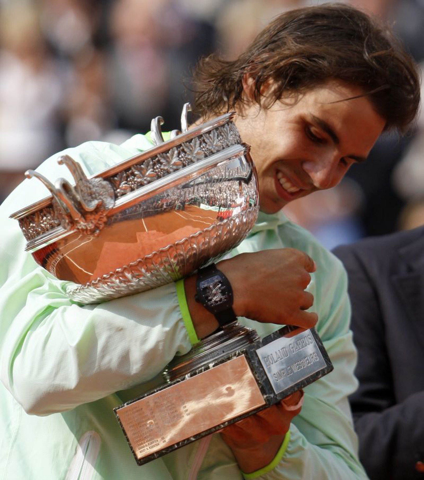 Rafael Nadal s trofejou