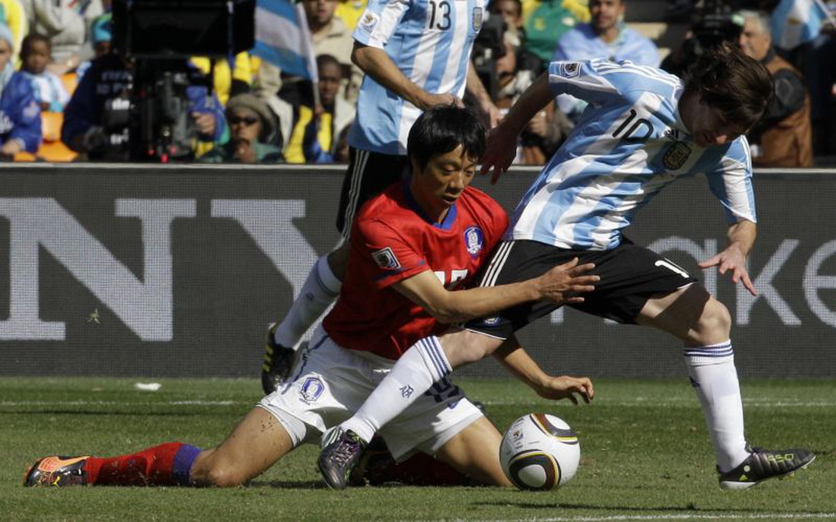 Lionel Messi v súboji