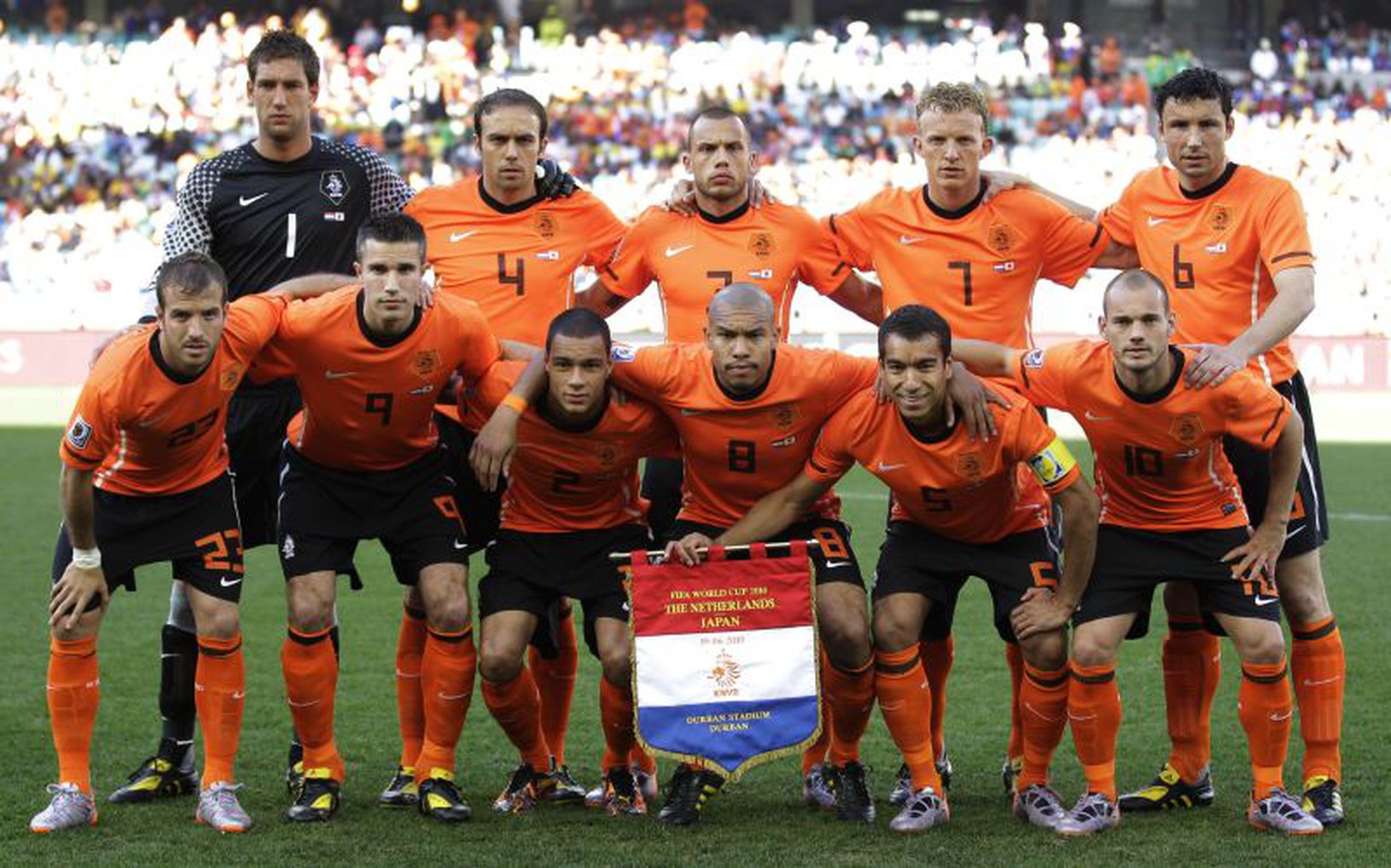 Holandský tím pred zápasom