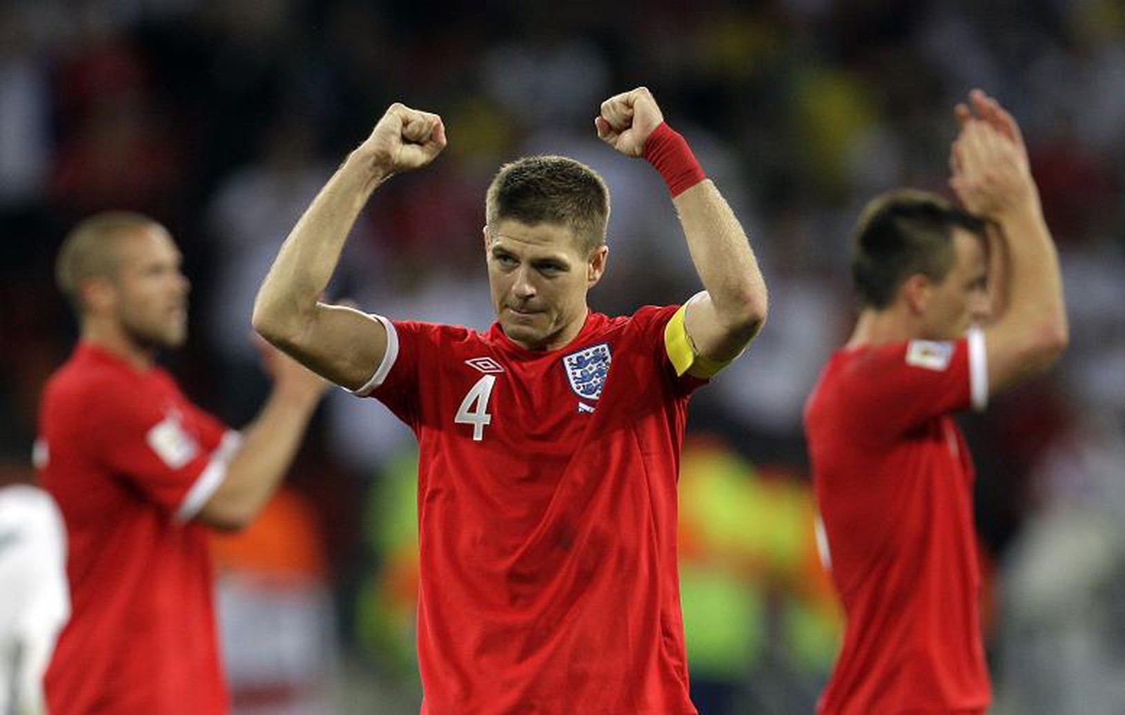 Steven Gerrard po víťazstve,