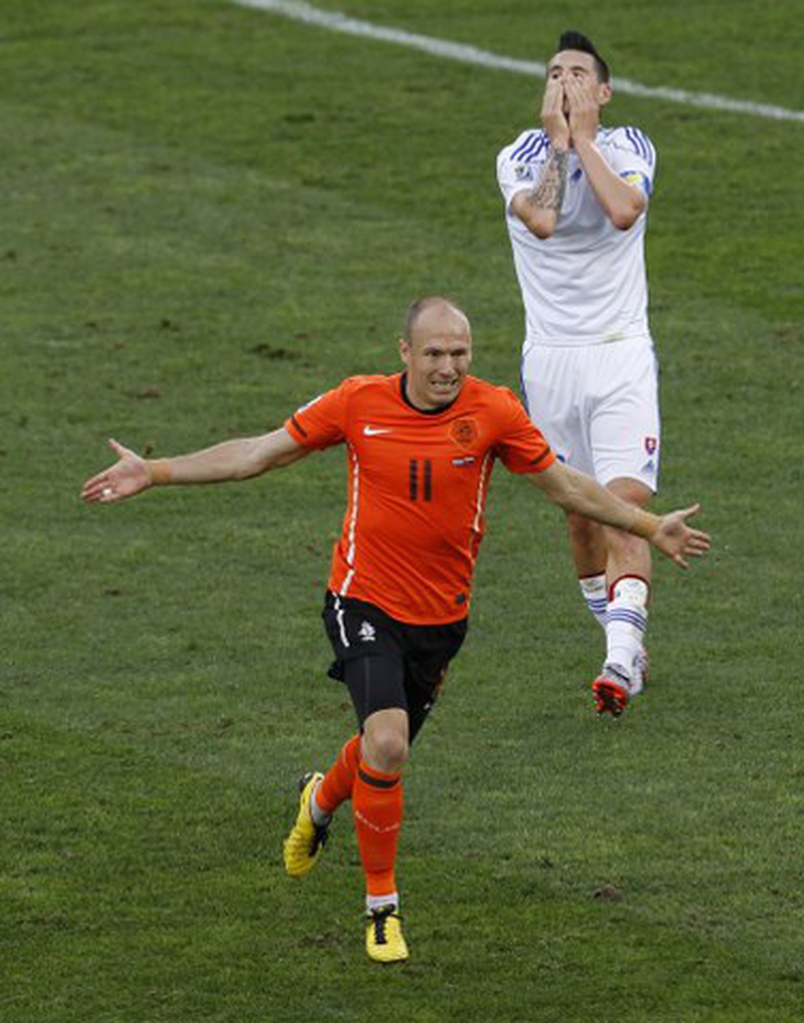 Robben sa raduje z