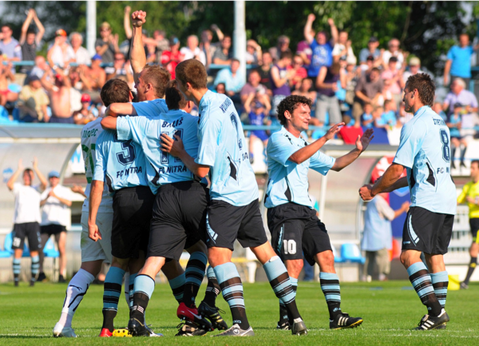 Radosť hráčov FC Nitra