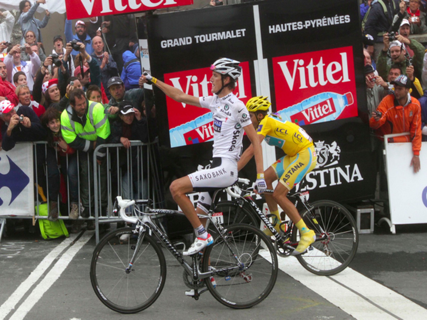 Andy Schleck ako prvý
