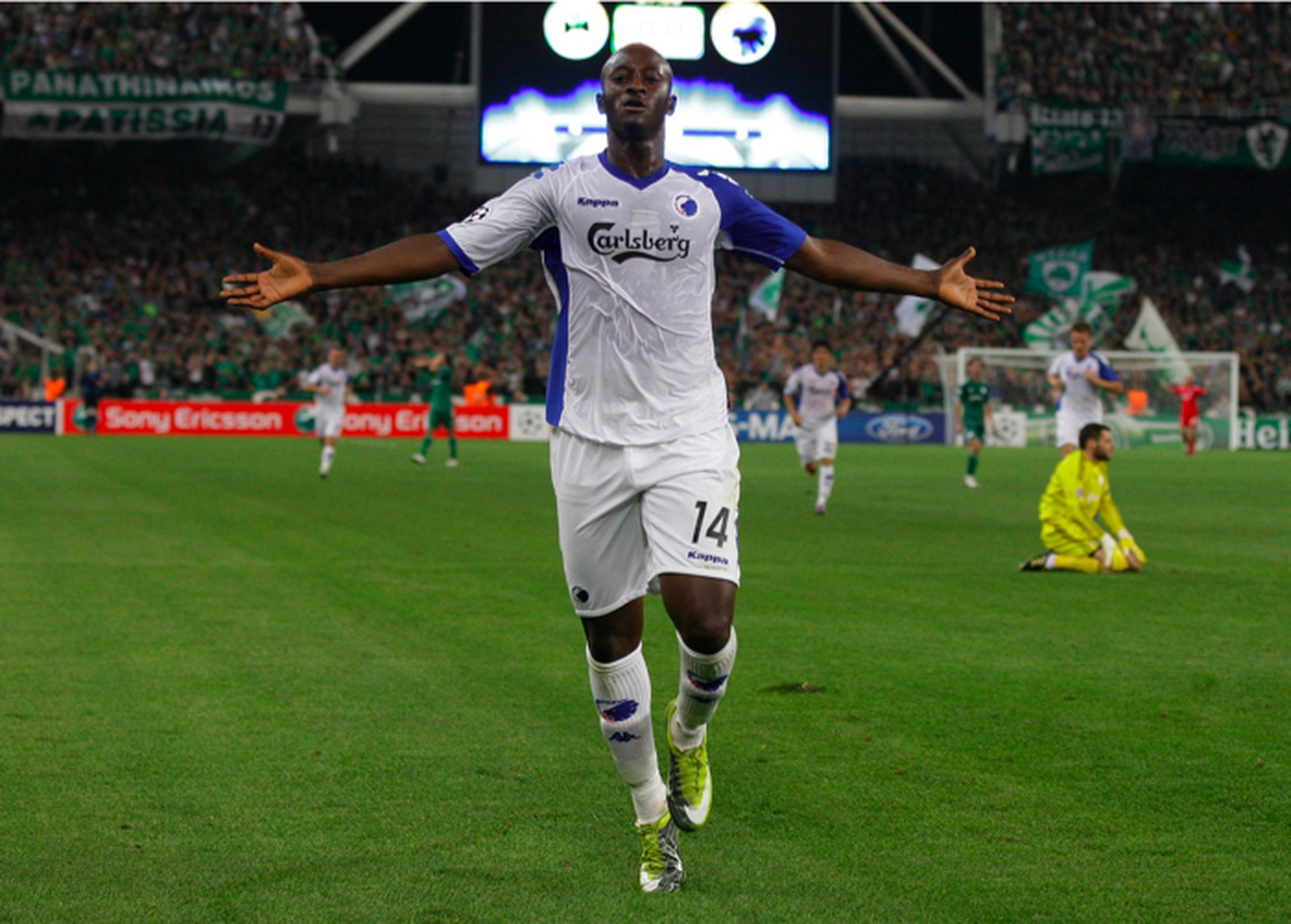 Dame N'Doye oslavuje strelený