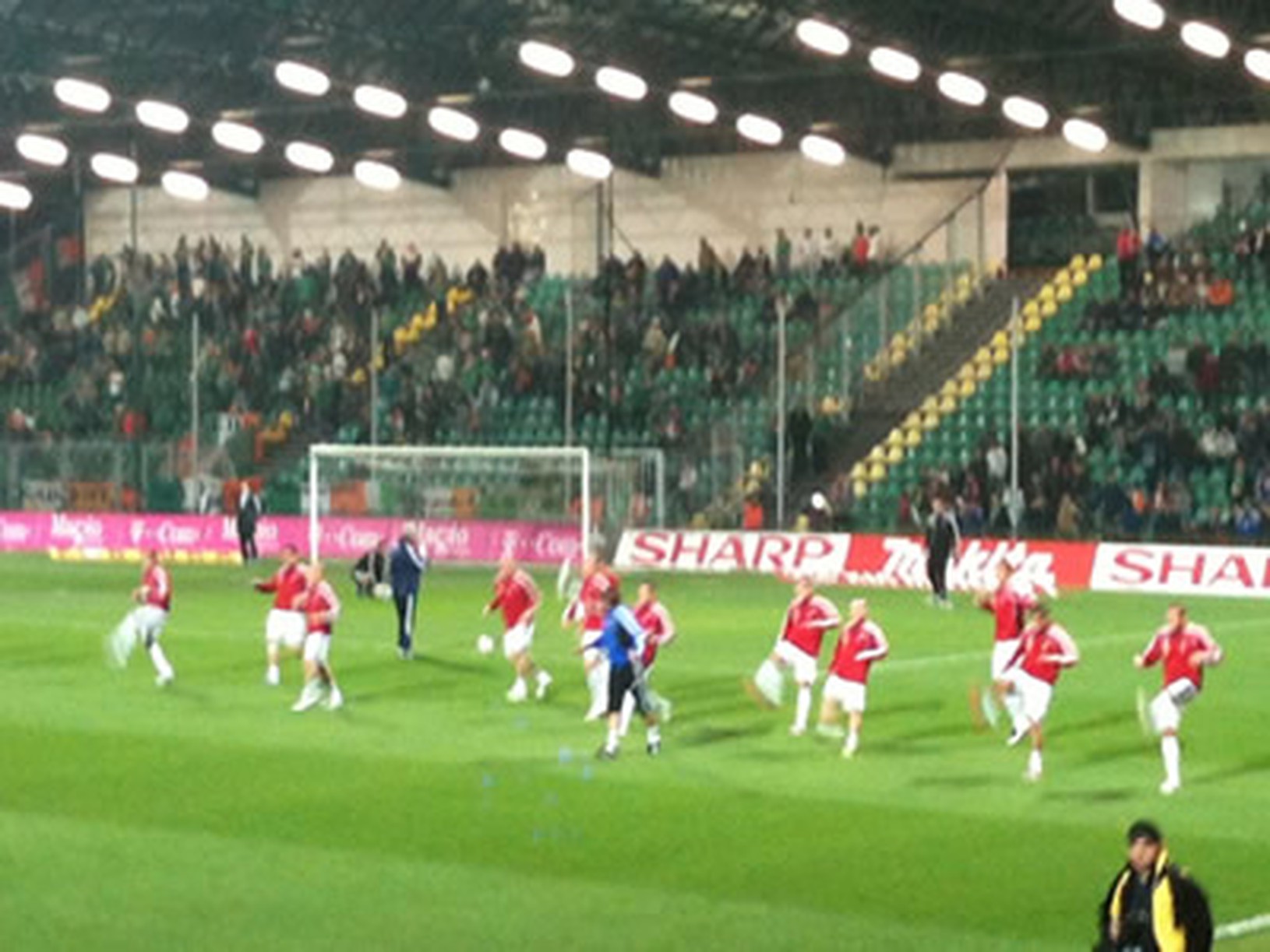 Rozcvička reprezentantov SR pred
