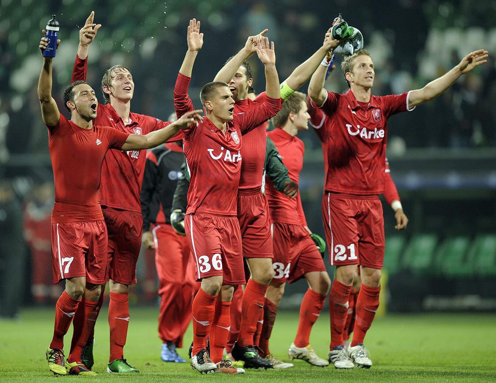 Hráči Twente po výhre