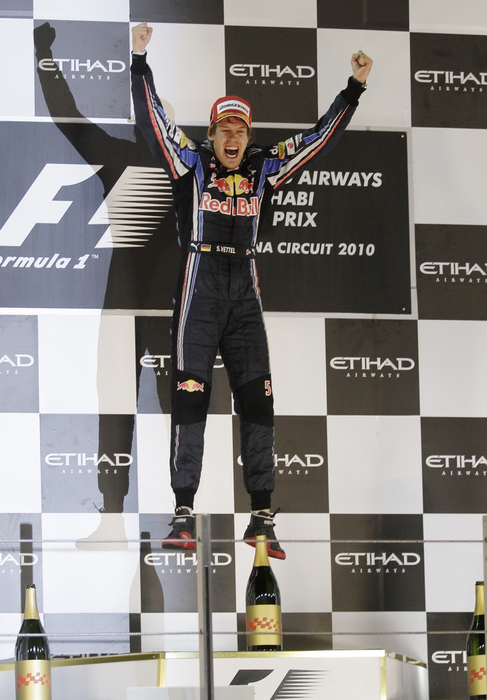 Sebastian Vettel na stupni