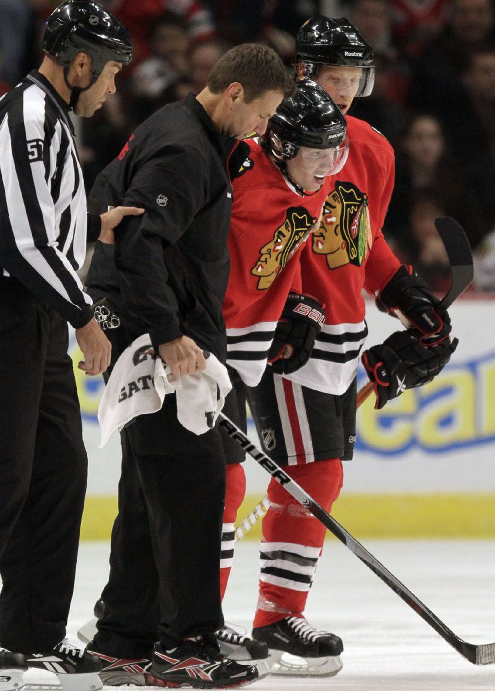 Zranený Patrick Kane
