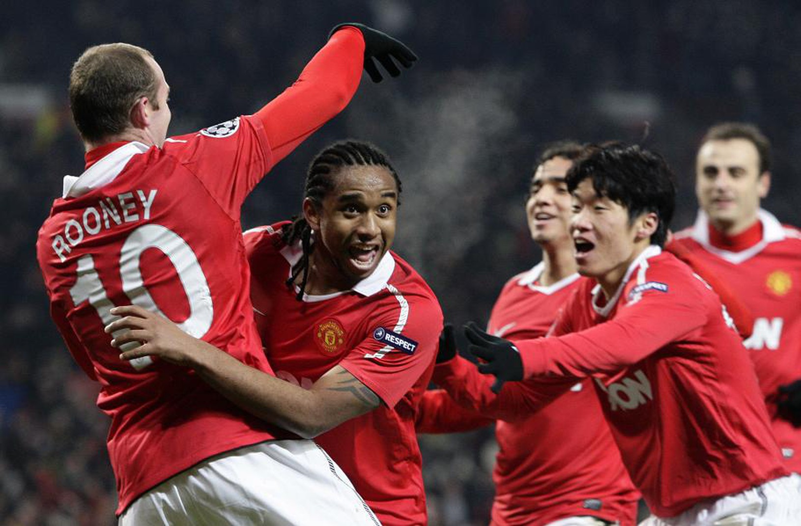 Wayne Rooney so spoluhráčmi