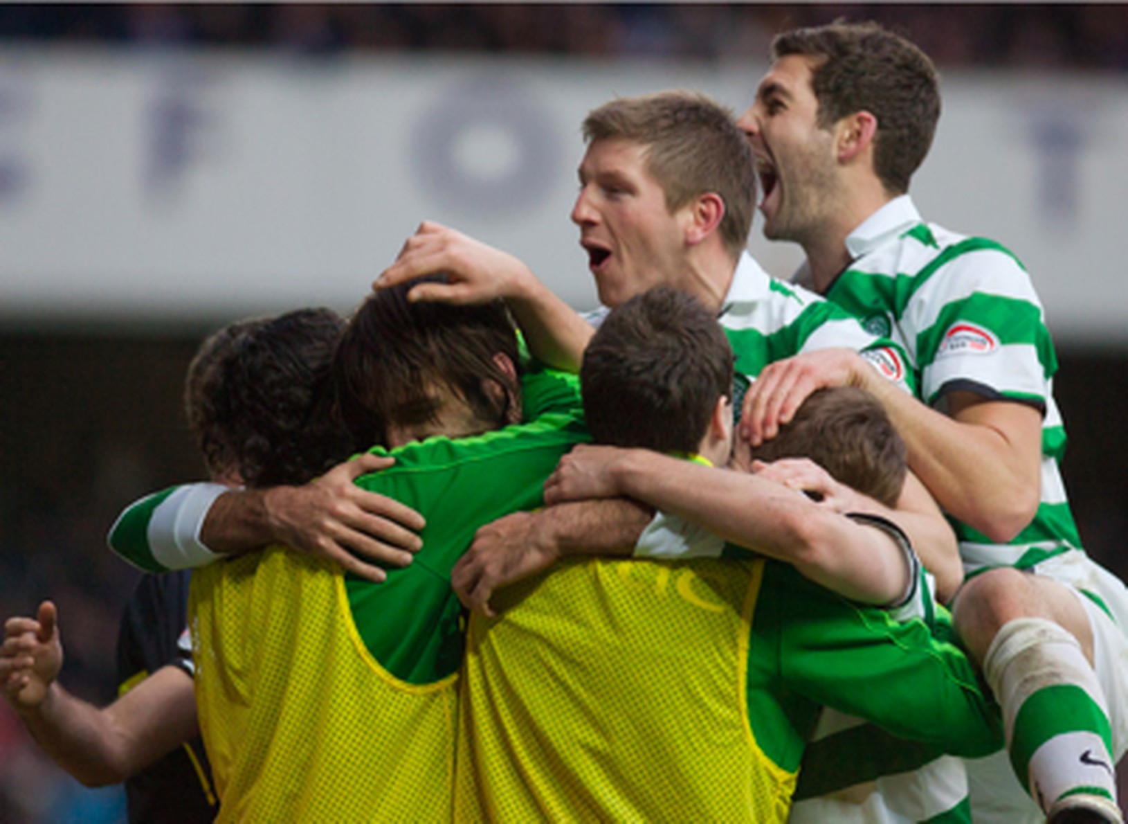 Radosť hráčov Celticu po