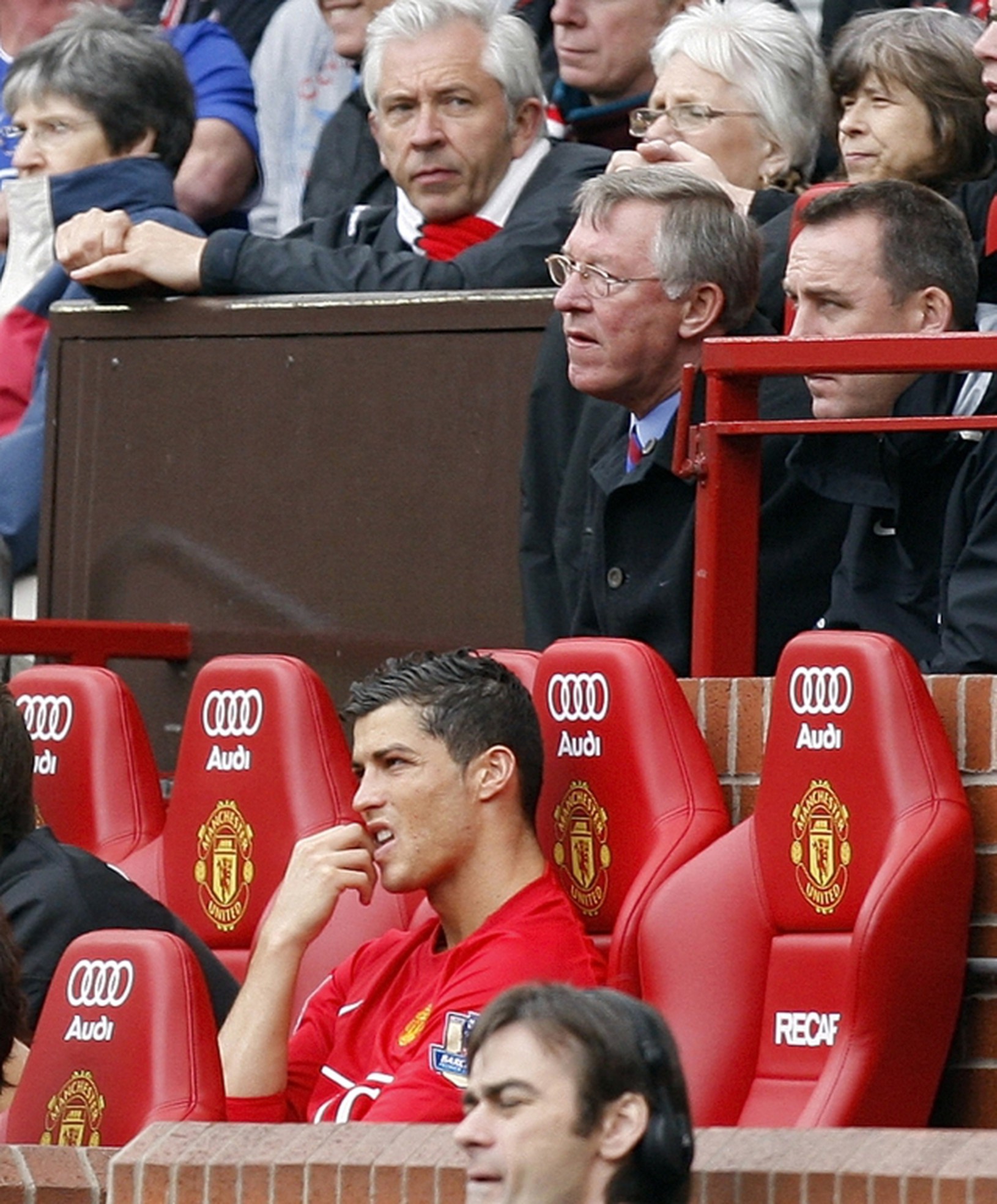 Cristiano Ronaldo, Alex Ferguson,