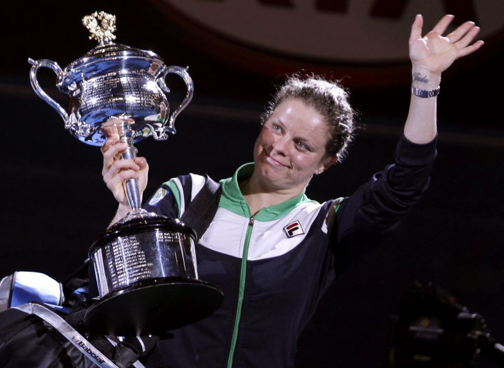 Kim Clijstersová s víťaznou