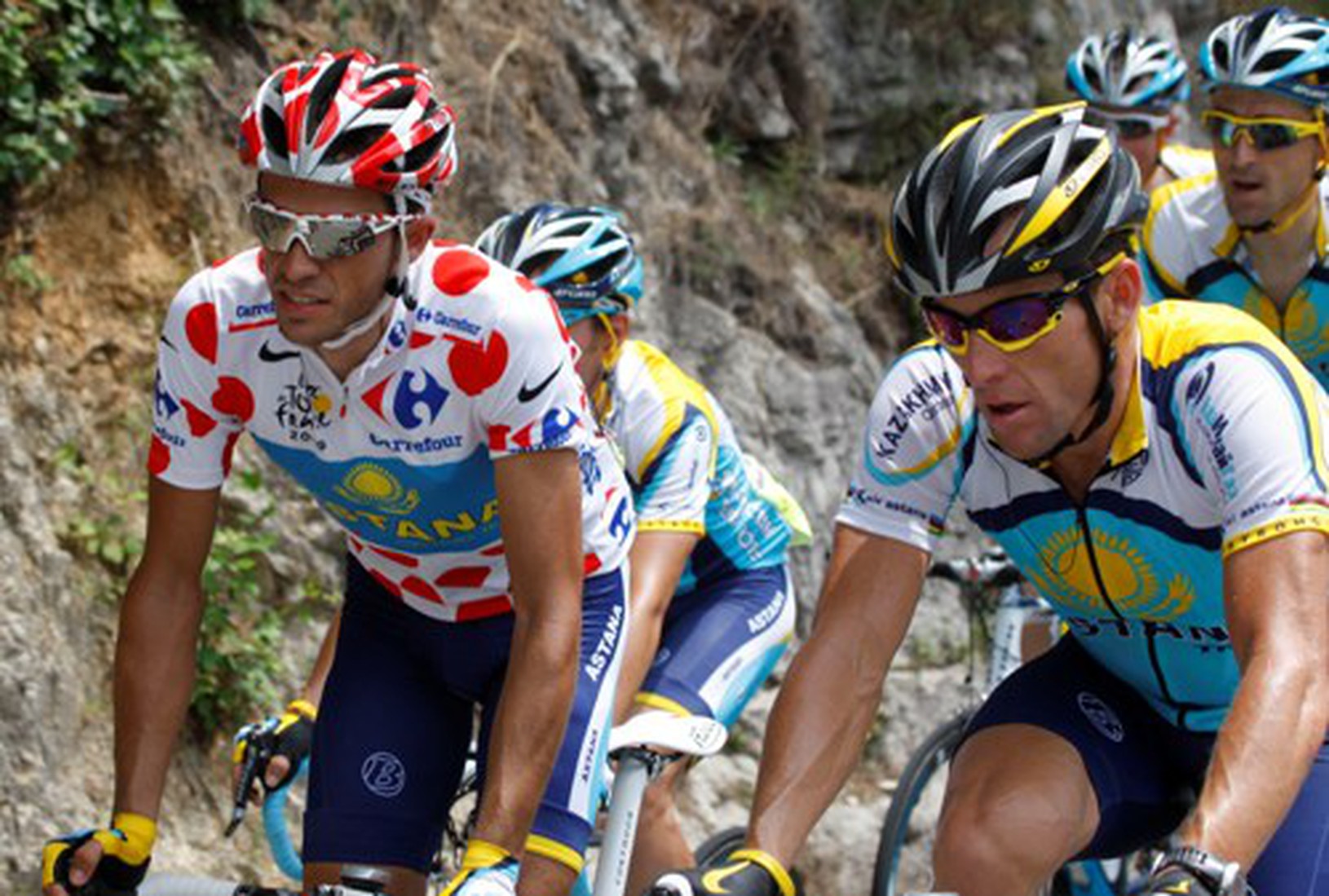 Alberto Contador, Lance Armstrong