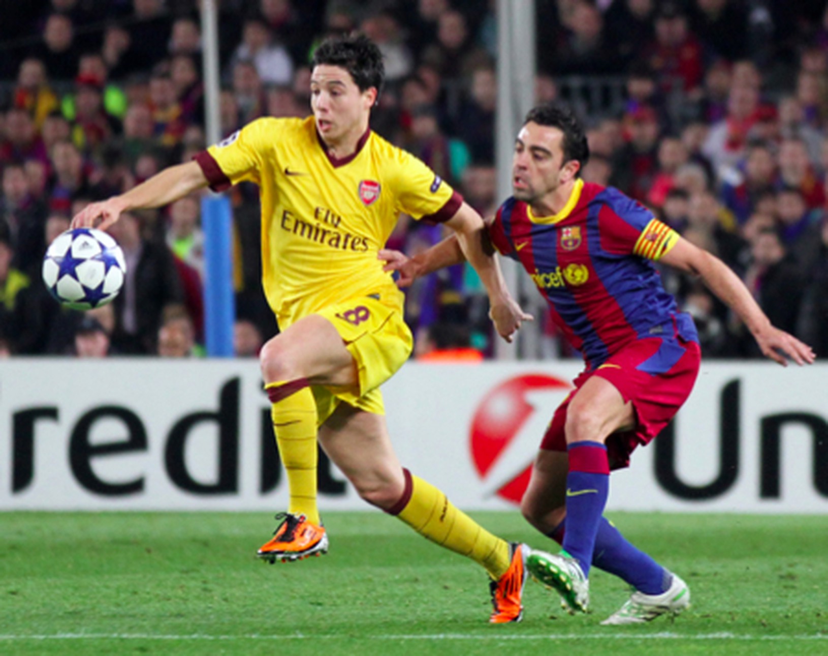 Samir Nasri a Xavi
