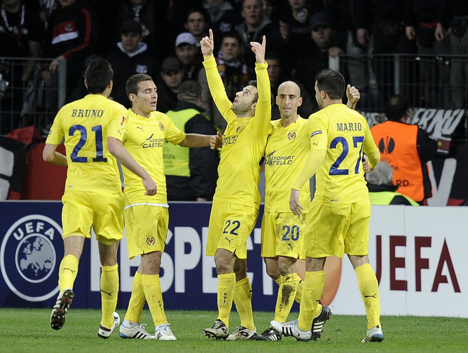 Futbalisti Villarrealu po góle