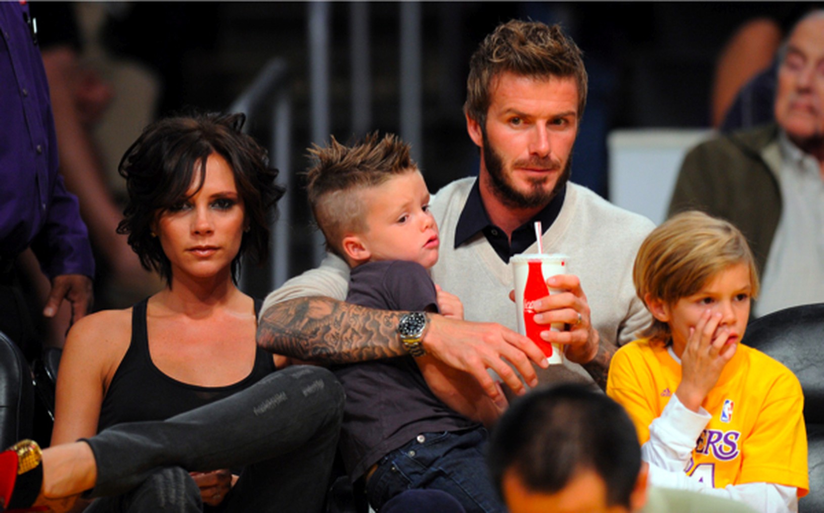 David Beckham s rodinou