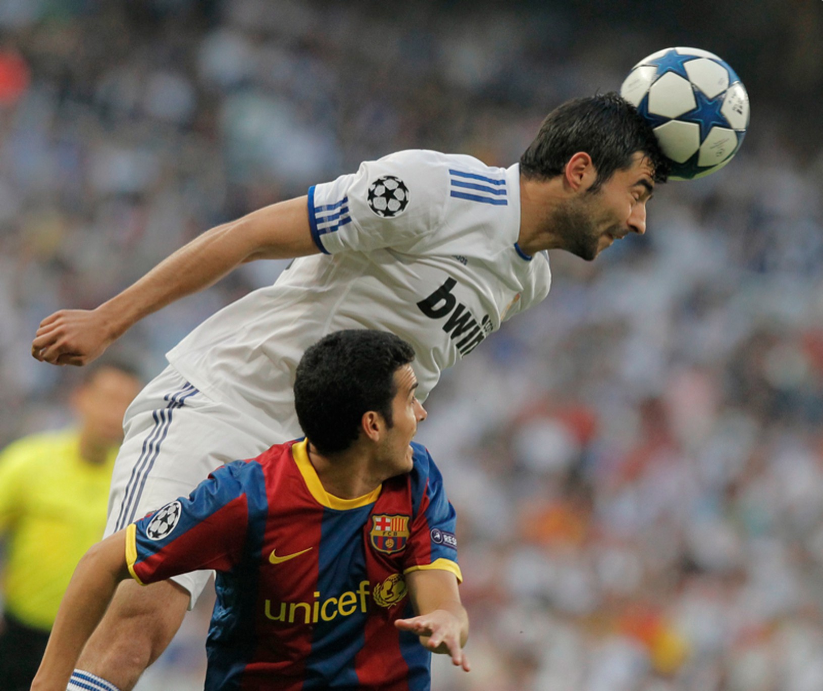 Raul Albiol a Pedro