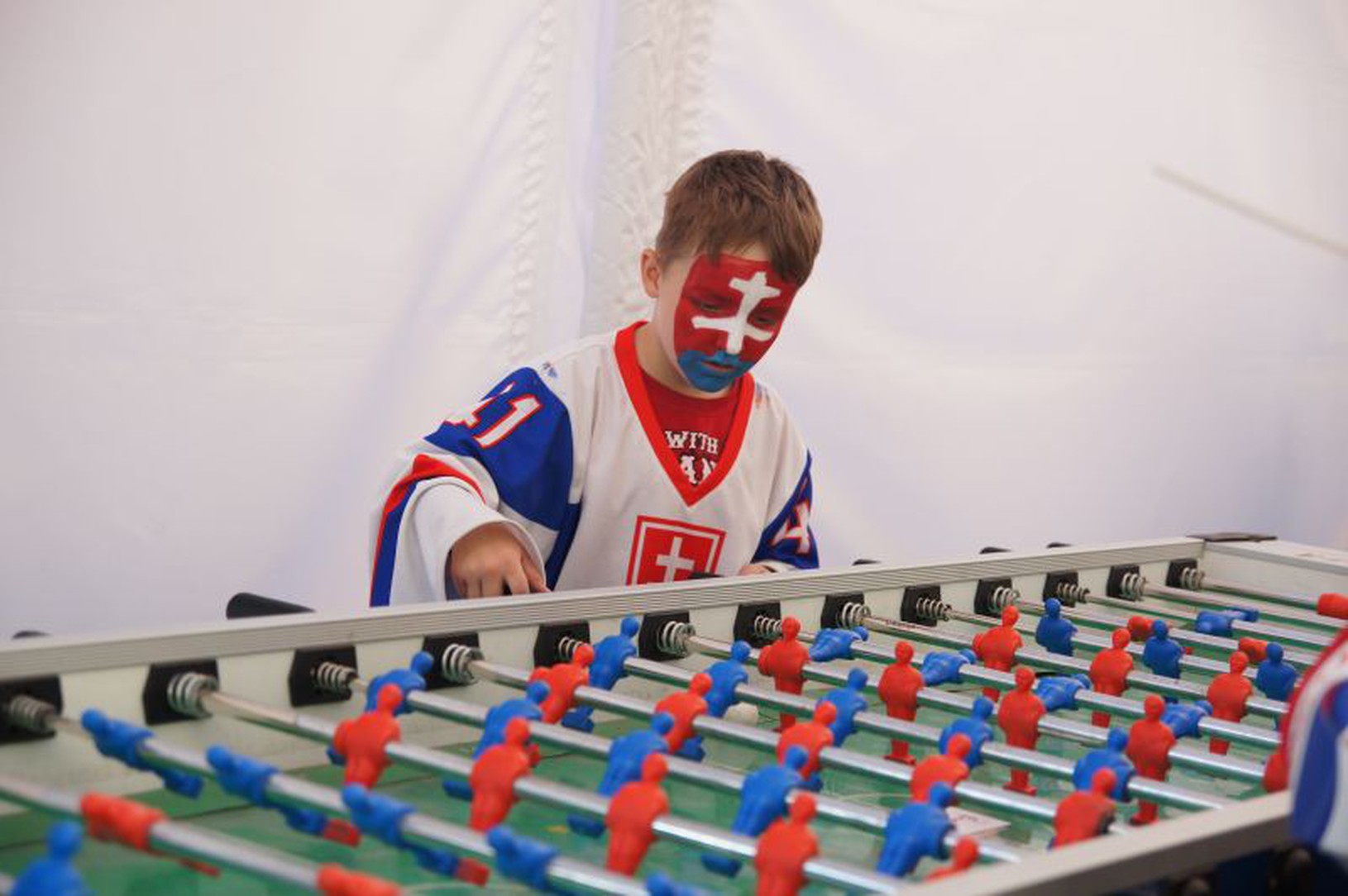 Mladý slovenský fanúšik sa