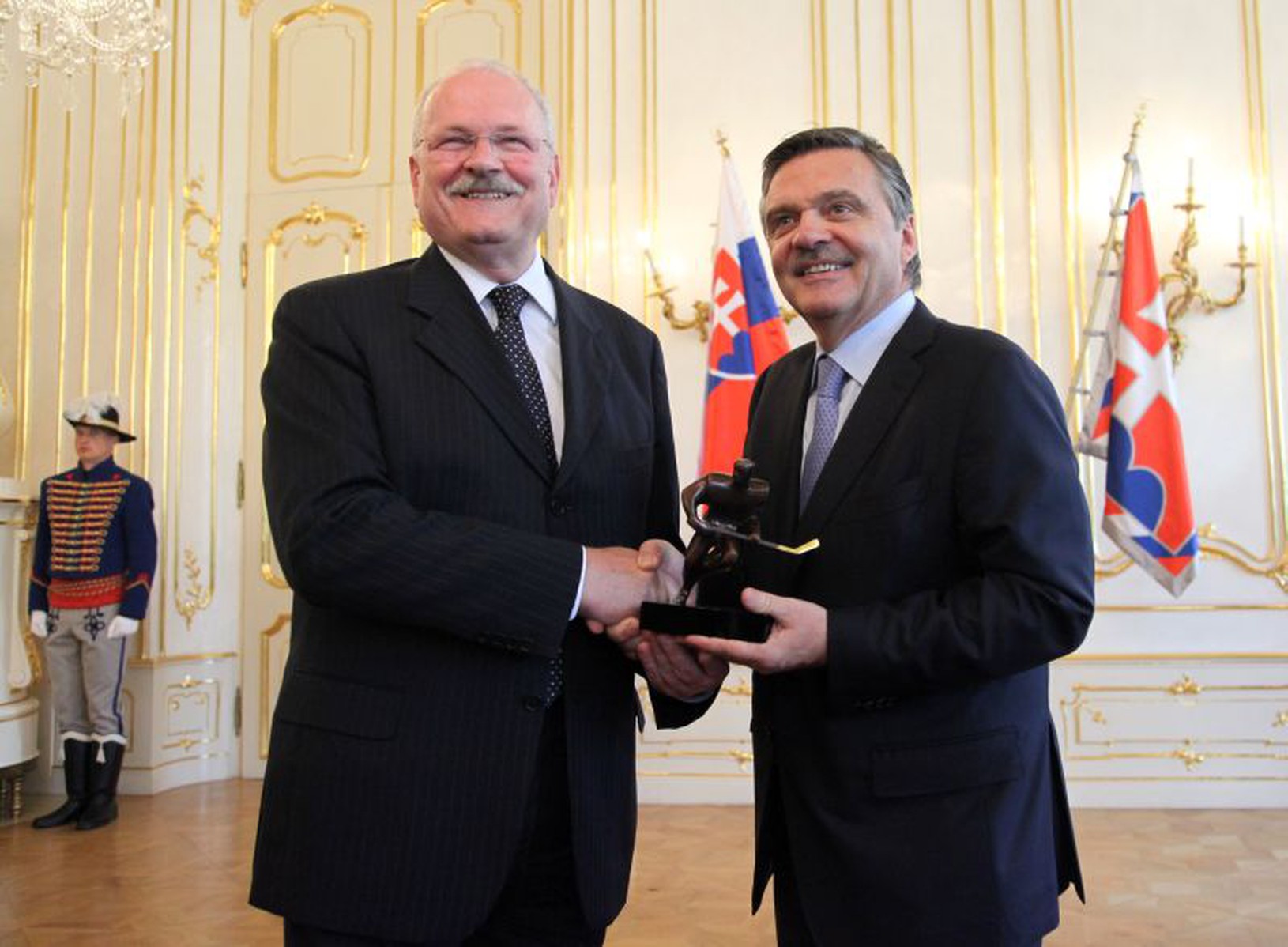 Ivan Gašparovič a René