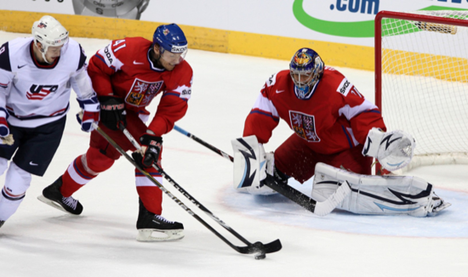 Ondřej Pavelec a Martin