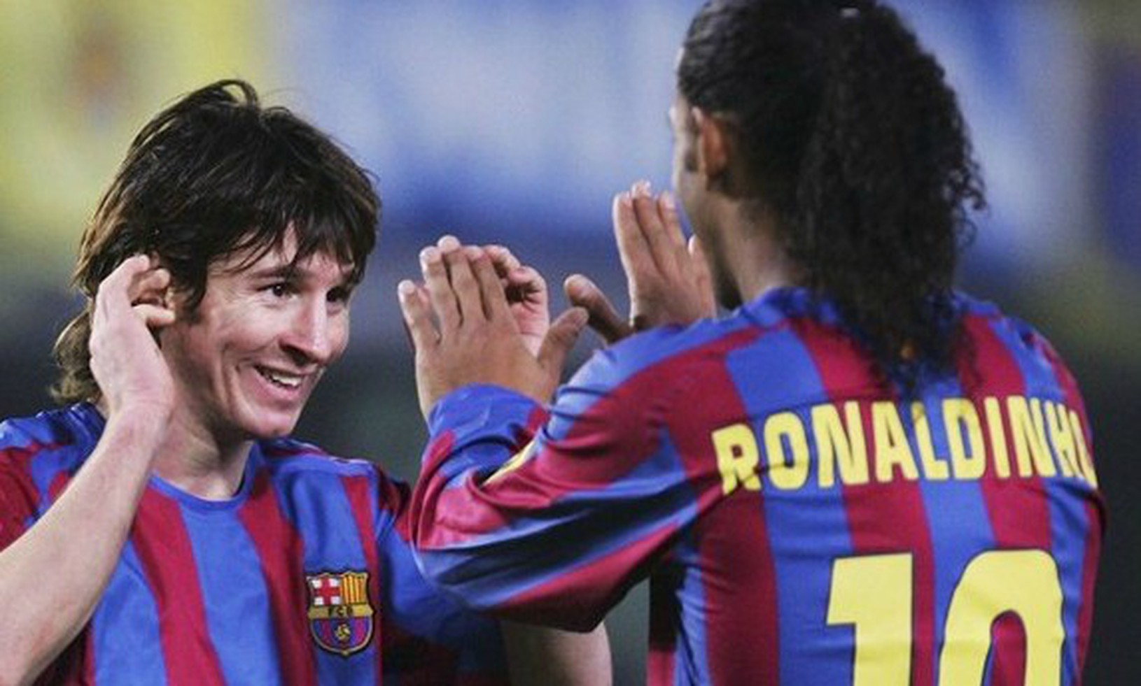 Messi a Ronaldinho počas