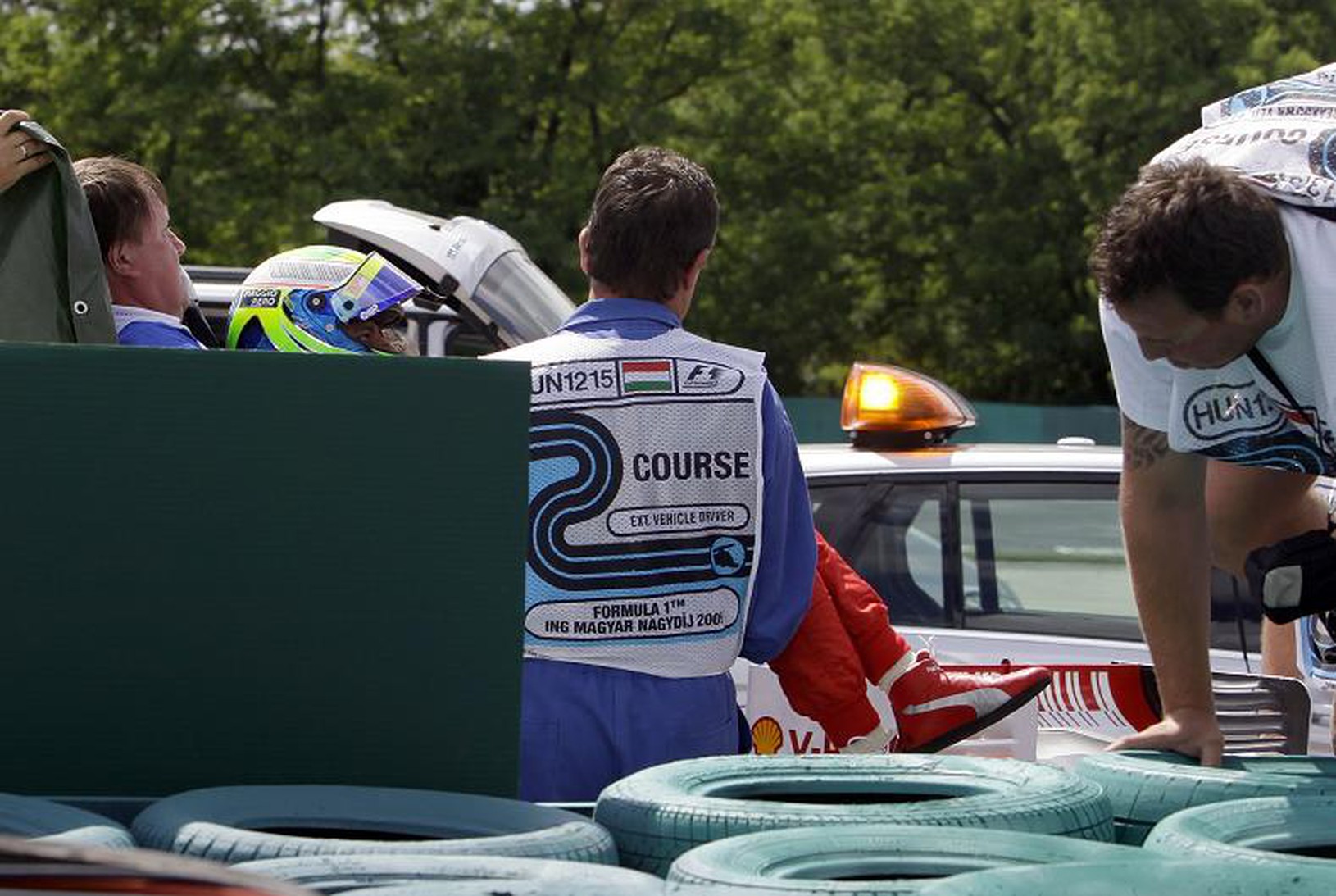 Felipe Massa počas prevozu