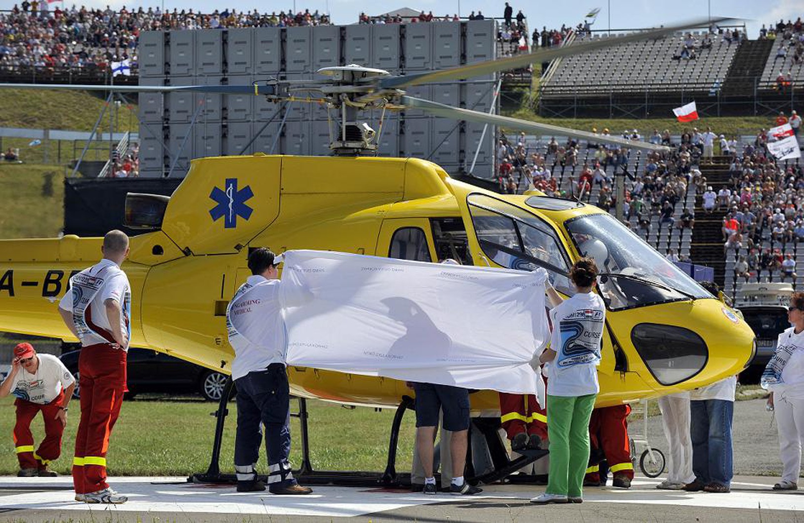 Felipe Massa počas prevozu