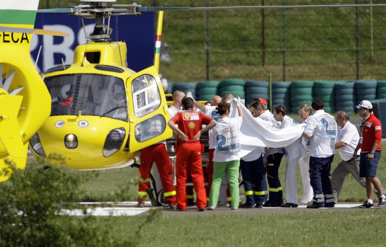 Felipe Massa počas prevozu
