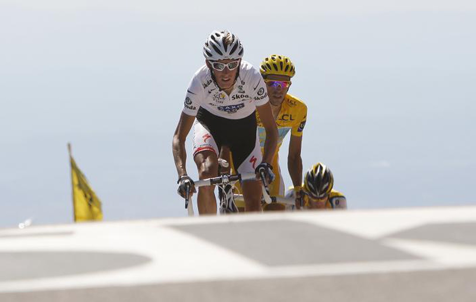 Schleck, Contador, TdF, 20.