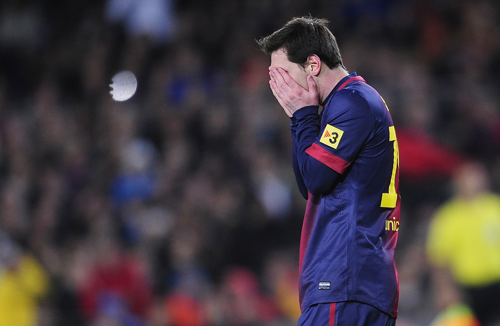 Sklamaný Lionel Messi