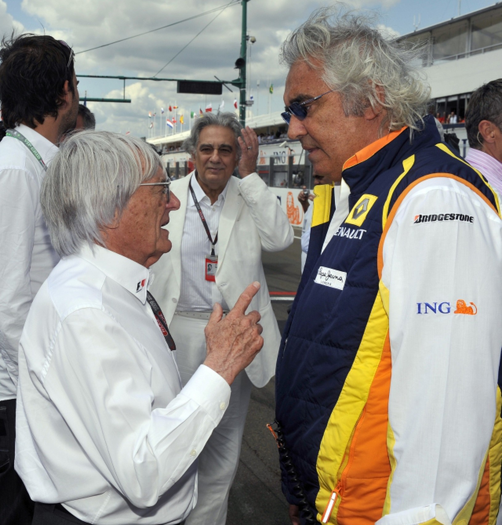 Bernie Ecclestone, Placido Domingo,