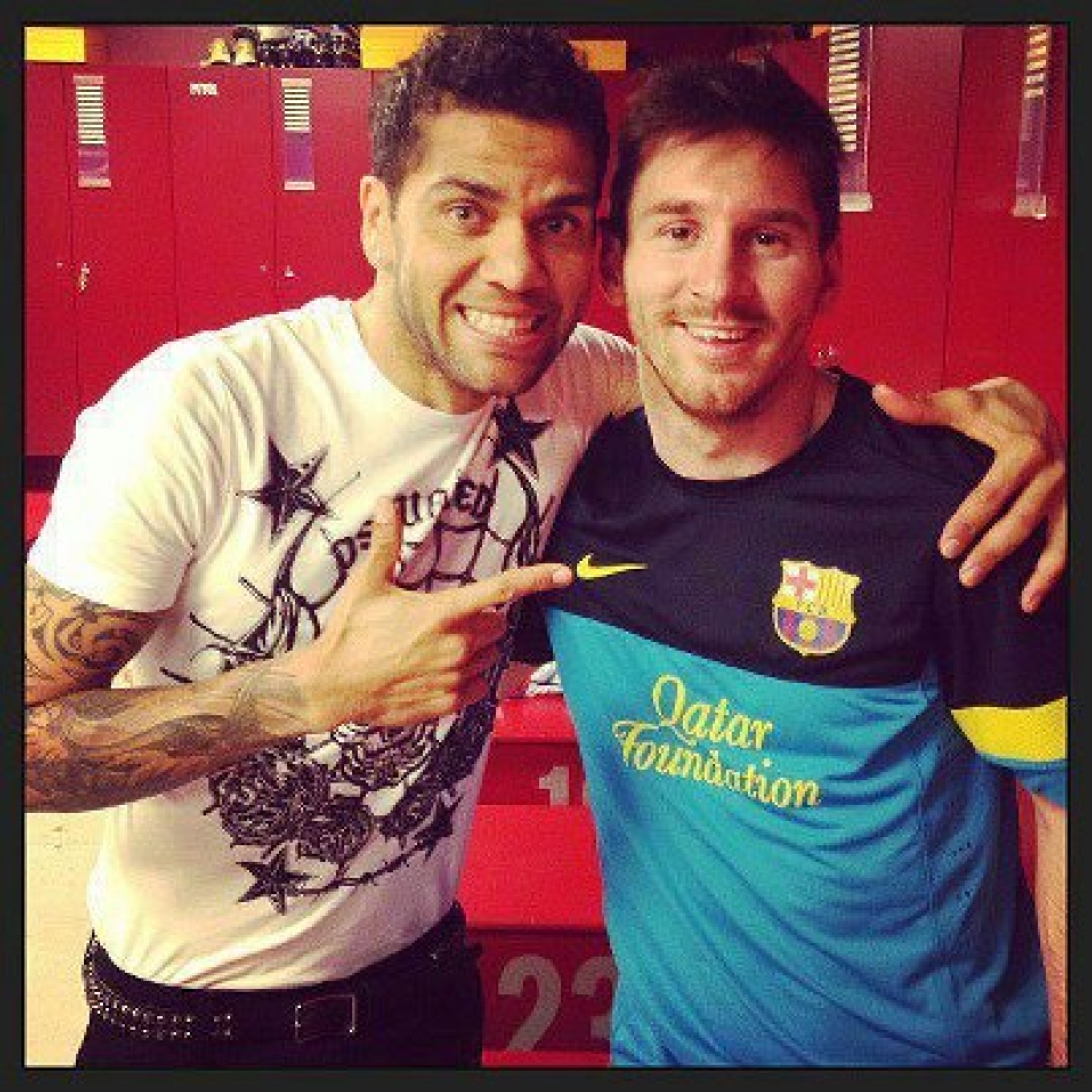 Daniel Alves a Lionel