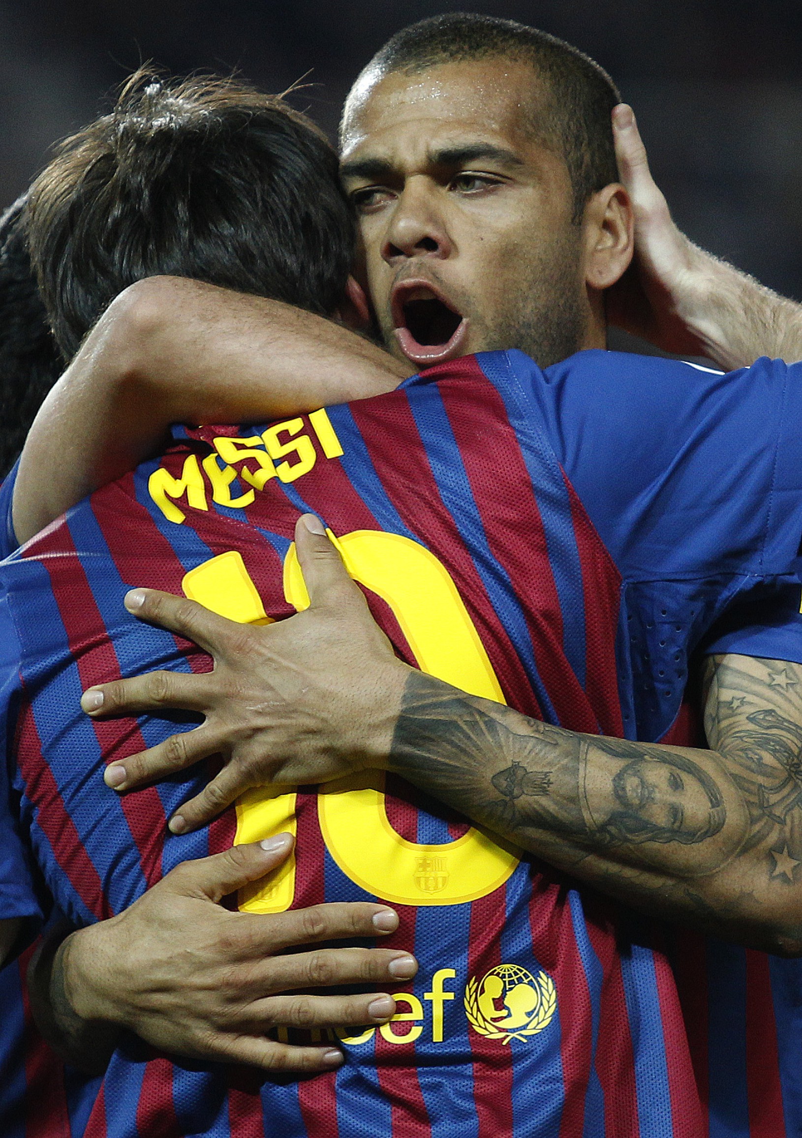 Daniel Alves a Lionel