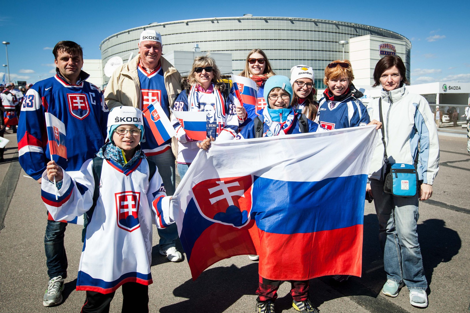 Slovenskí fanúšikovia v Helsinkách